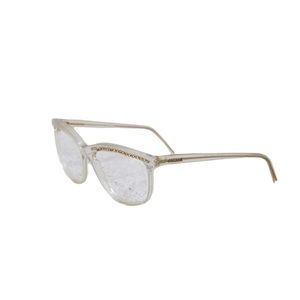 Vintage 1980’s Harper Bazaar Clear Diva Glasses No Lenses Made in France